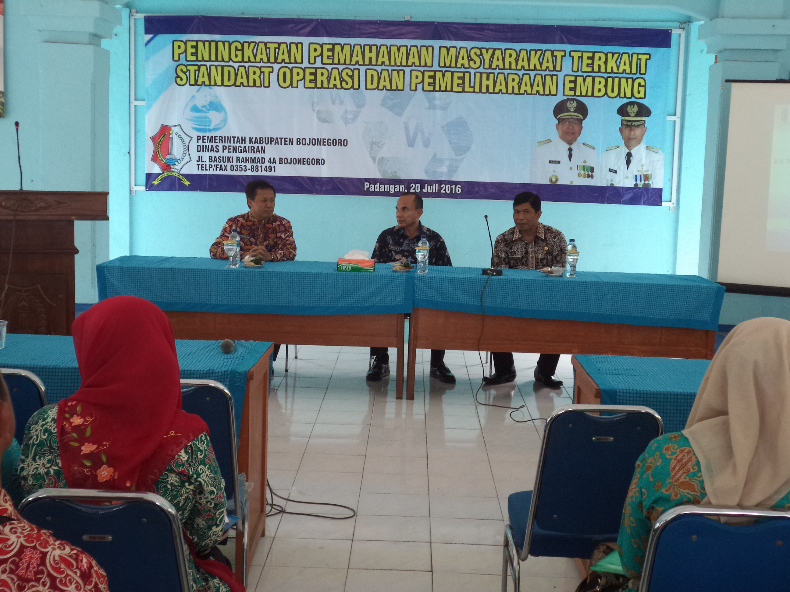 PENINGKATAN PEMAHAMAN MASYARAKAT TERKAIT STANDART OPERASI DAN PEMELIHARAAN EMBUNG